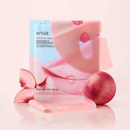 Anua Peach 70+ Niacin Brightening Collagen Mask (25ml) | Radiance & Hydration Sheet