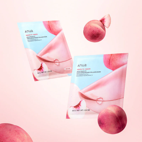 Anua Peach 70+ Niacin Brightening Collagen Mask (25ml) | Radiance & Hydration Sheet