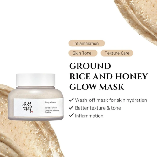Beauty of Joseon Ground Rice & Honey Glow Mask (150ml) | Nourishing Exfoliating Wash‑Off