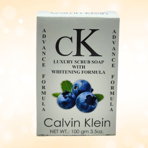 Calvin Klein Blueberry Luxury Scrub Soap with Whitening Formula – Skin Brightening & Deep Exfoliation