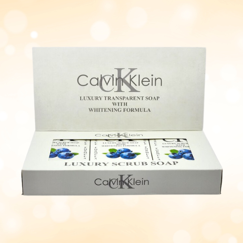 Calvin Klein Blueberry Luxury Scrub Soap with Whitening Formula – Skin Brightening & Deep Exfoliation