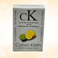 Calvin Klein Lime & Lemon Luxury Scrub Soap — Brightening Citrus Exfoliant