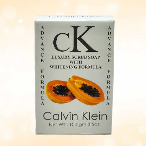 Calvin Klein Papaya Luxury Scrub Soap – Whitening Formula, Exfoliating & Brightening Care