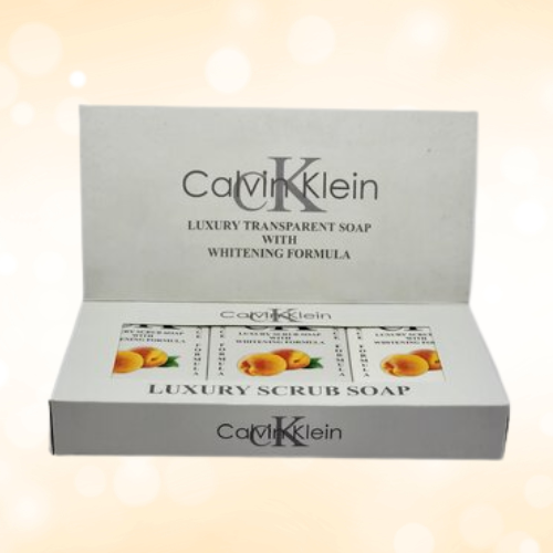 Calvin Klein Peach Luxury Scrub Soap – Whitening & Exfoliating Overnight Glow