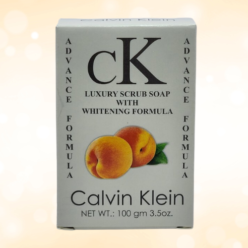 Calvin Klein Peach Luxury Scrub Soap – Whitening & Exfoliating Overnight Glow