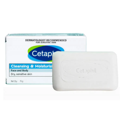 Cetaphil Cleansing & Moisturising Syndet Bar – Soap-Free Gentle Cleanser for Dry and Sensitive Skin