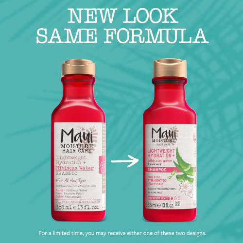 Maui Moisture Lightweight Hydration + Hibiscus Water Shampoo (385ml)