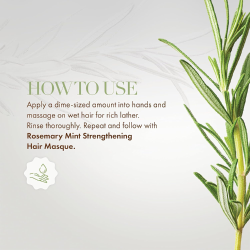 MIELLE Rosemary Mint Strengthening Shampoo Infused with Biotin Cleanser 355 ML