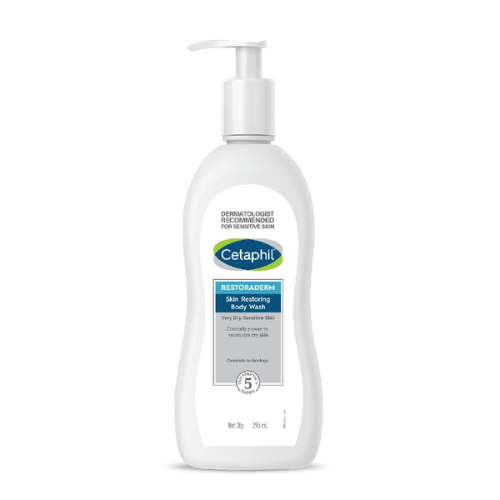 Cetaphil Restoraderm Body Wash – 295ml | Gentle Cleanser for Very Dry, Sensitive, and Eczema-Prone Skin