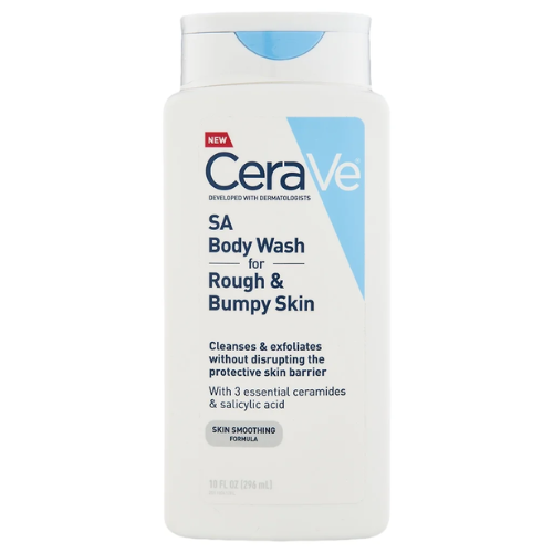 Cerave SA Body Wash for Rough & Bumpy Skin – Exfoliating Cleanser with Salicylic Acid