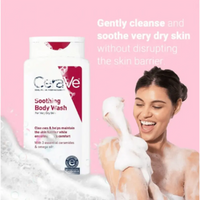 Cerave Soothing Body Wash – Gentle Cleanser for Sensitive, Irritated Skin
