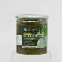 Rubera Cucumber Face & Body Scrub (500ml) | Refreshing & Soothing Exfoliator