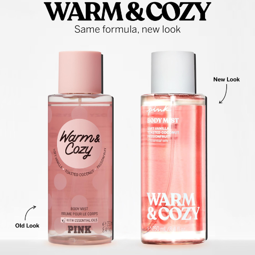 Victoria's Secret Pink Warm & Cozy Body Mist – 250ml Spray for Women