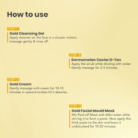 O3+Gold Infusion Facial Peel Of Facial Kit for Softening and Smoothening Skin (45g)