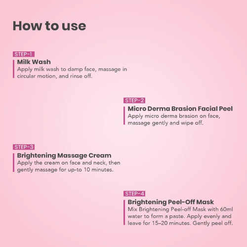 O3+Brightening Facial Kit With Peel Off Mask for Dull Skin (45gm)