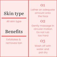 O3+ Oxy D Tan Scrub for Blackheads & Glowing Skin (60g)