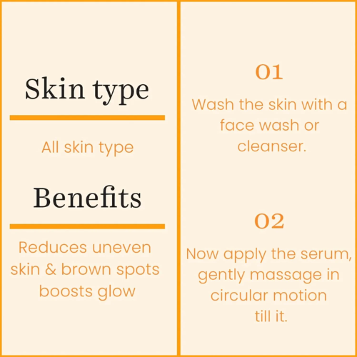 O3+ Vitamin-C Serum Glow for Dark Spots and Pigmentation (30ml)