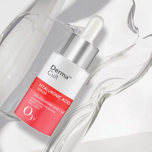O3+ Derma Cult 2% Hyaluronic Acid Serum for Intense Hydration, Finelines & Glow with B5