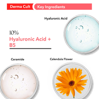 O3+ Derma Cult 2% Hyaluronic Acid Serum for Intense Hydration, Finelines & Glow with B5