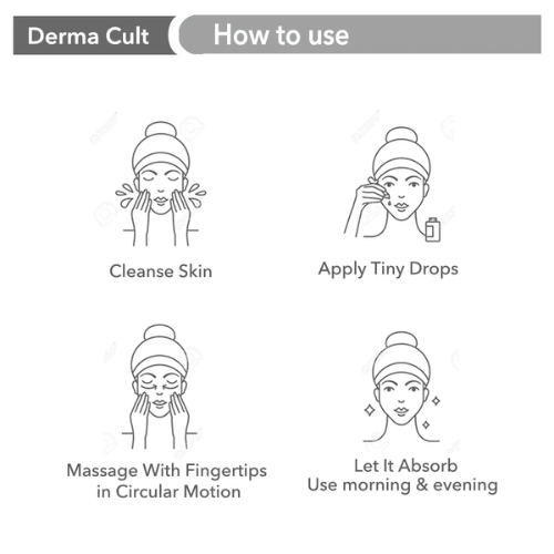 03+ Derma Cult 10% Niacinamide Face Serum for Acne Marks, Blemishes & Oil Balancing Zinc & Herbs (30ml)