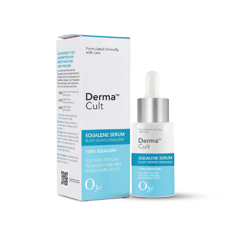 O3+ Derma Cult 100% Squalene Facial Oil to Moisturise, Nourish and Reduce Finelines (30ml)