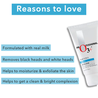 O3+ Milk Scrub Enriched with Macadamia Nuts Extracts for Clean & Bright Complexion (50g)