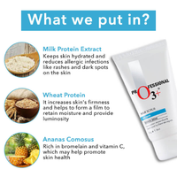 O3+ Milk Scrub Enriched with Macadamia Nuts Extracts for Clean & Bright Complexion (50g)