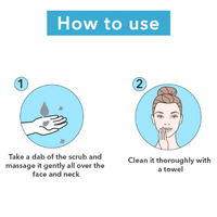 O3+ Milk Scrub Enriched with Macadamia Nuts Extracts for Clean & Bright Complexion (50g)