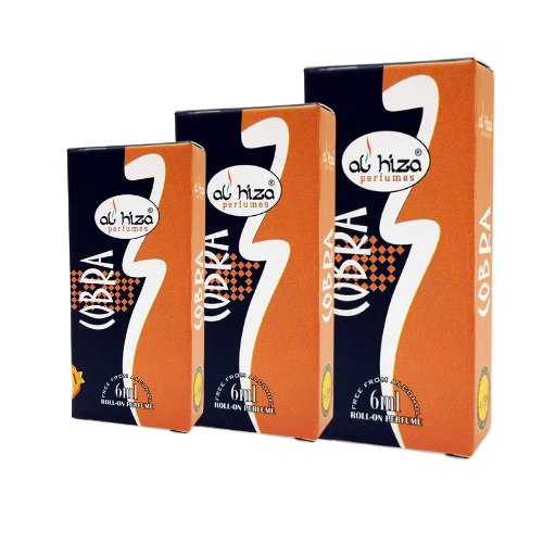Al-Hiza Cobra Attar - 6ml Roll On | Bold & Long Lasting Fragrance (Pack of 3)