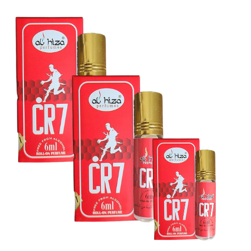 Al-Hiza CR7 Attar - 6ml Roll On | Sporty & Long Lasting Fragrance (Pack of 3)