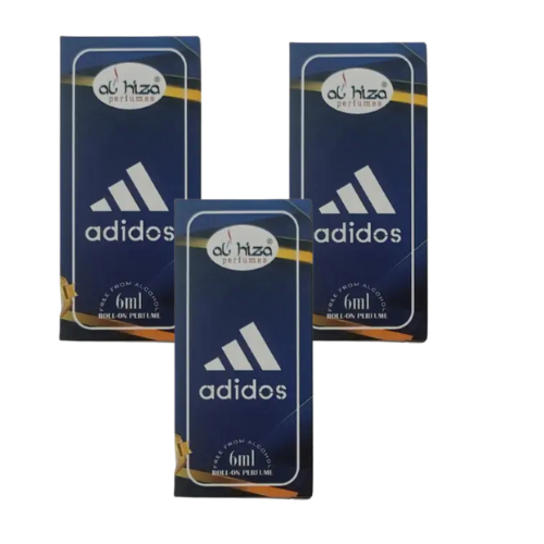 Al-Hiza Adidos Attar - 6ml Roll On | Concentrated Perfume Oil | (Pack of 3)