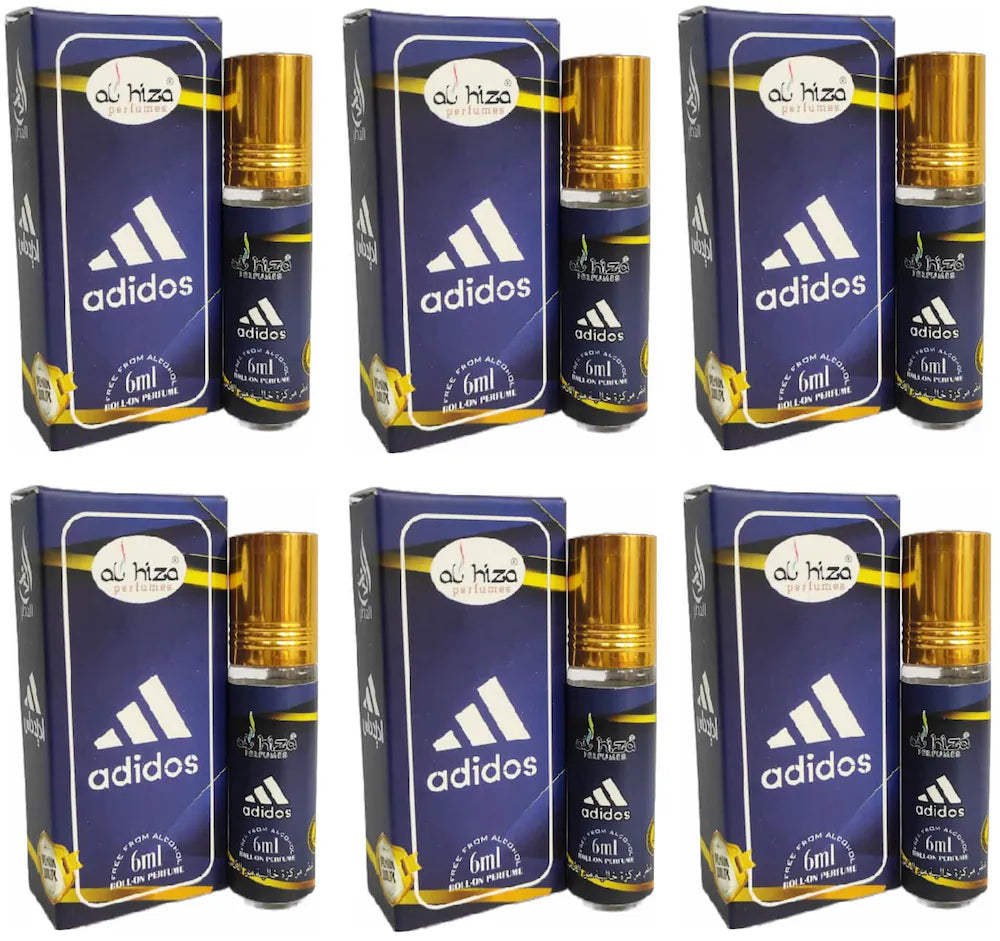 Al-Hiza Adidos Attar - 6ml Roll On | Concentrated Perfume Oil | (pack of 6)