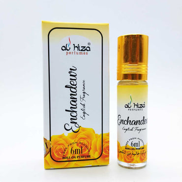 Al-Hiza Enchandeur Attar - 6ml Roll On (Floral) | Concentrated Perfume Oil |(Pack of 3)