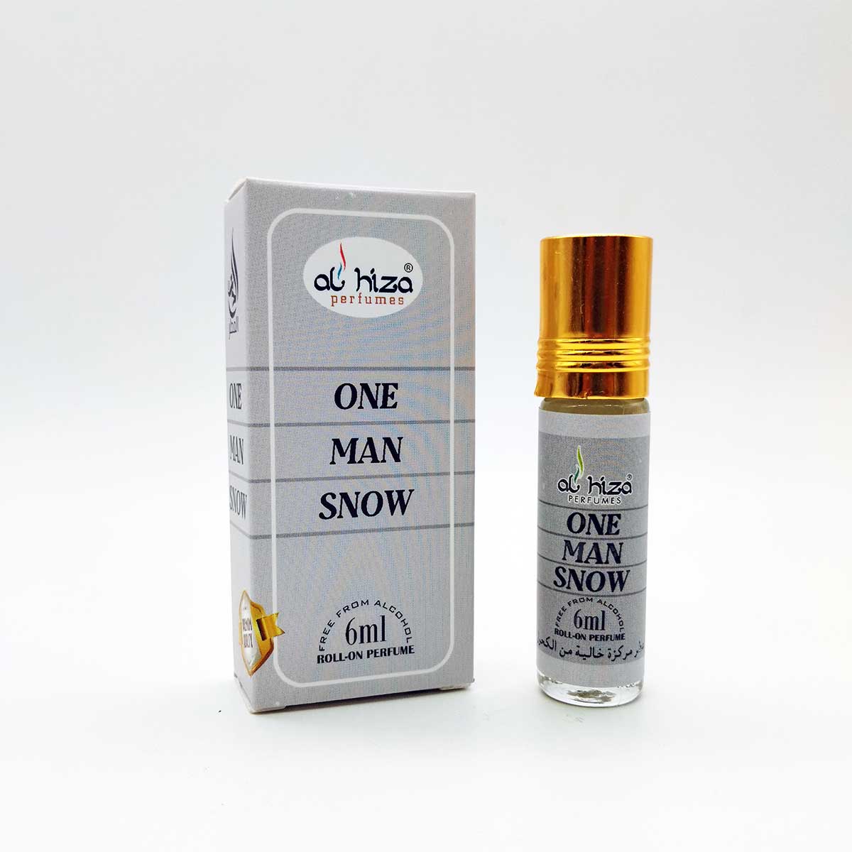 Al-Hiza One Man Snow Attar – 6ml Roll-On | Crisp, Fresh & Masculine Perfume Oil