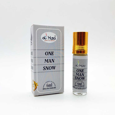 Al-Hiza One Man Snow Attar – 6ml Roll-On | Crisp, Fresh & Masculine Perfume Oil