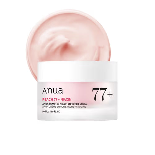 Anua Peach 77% Niacin Enriched Cream (50mL) | Brightening Dewy Moisturizer