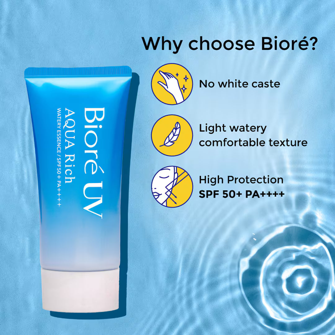 Biore UV Aqua Rich Watery Essence Sunscreen SPF 50+ PA++++ (50g)