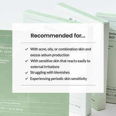 Biodance Refreshing Sea Kelp Real Deep Mask (4 Sheets) | Soothing Hydration Set