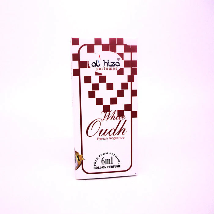 White Oudh Attar - 6ml Roll On | Concentrated Perfume Oil | Long Lasting Fragrance | Pack of 6